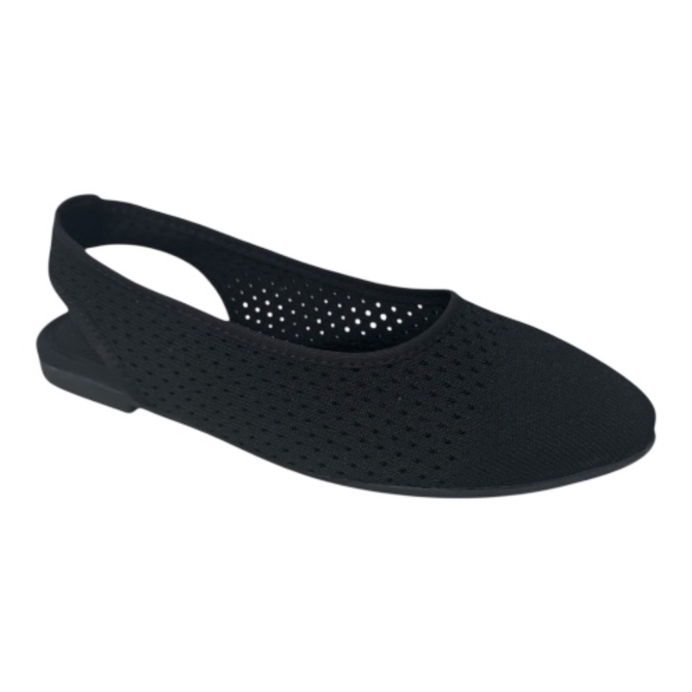Bernie Mev Alexa Woven Slingback Flats Black Comfort memory Foam Women's - NWB